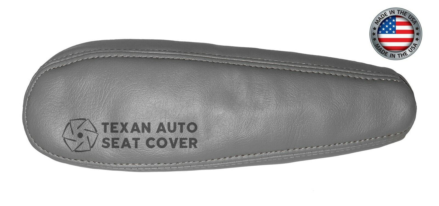 1995, 1996, 1997, 1998, 1999,GMC Suburban Driver Side Armrest Synthetic Leather Replacement Seat Cover Gray