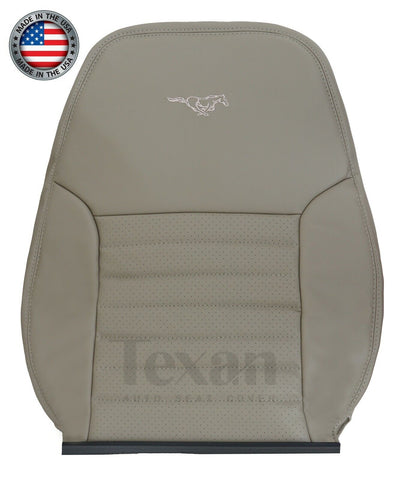 1999  to 2004 Ford Mustang V8 GT Passenger Side Lean Back Perforated Leather Replacement Seat Cover Tan