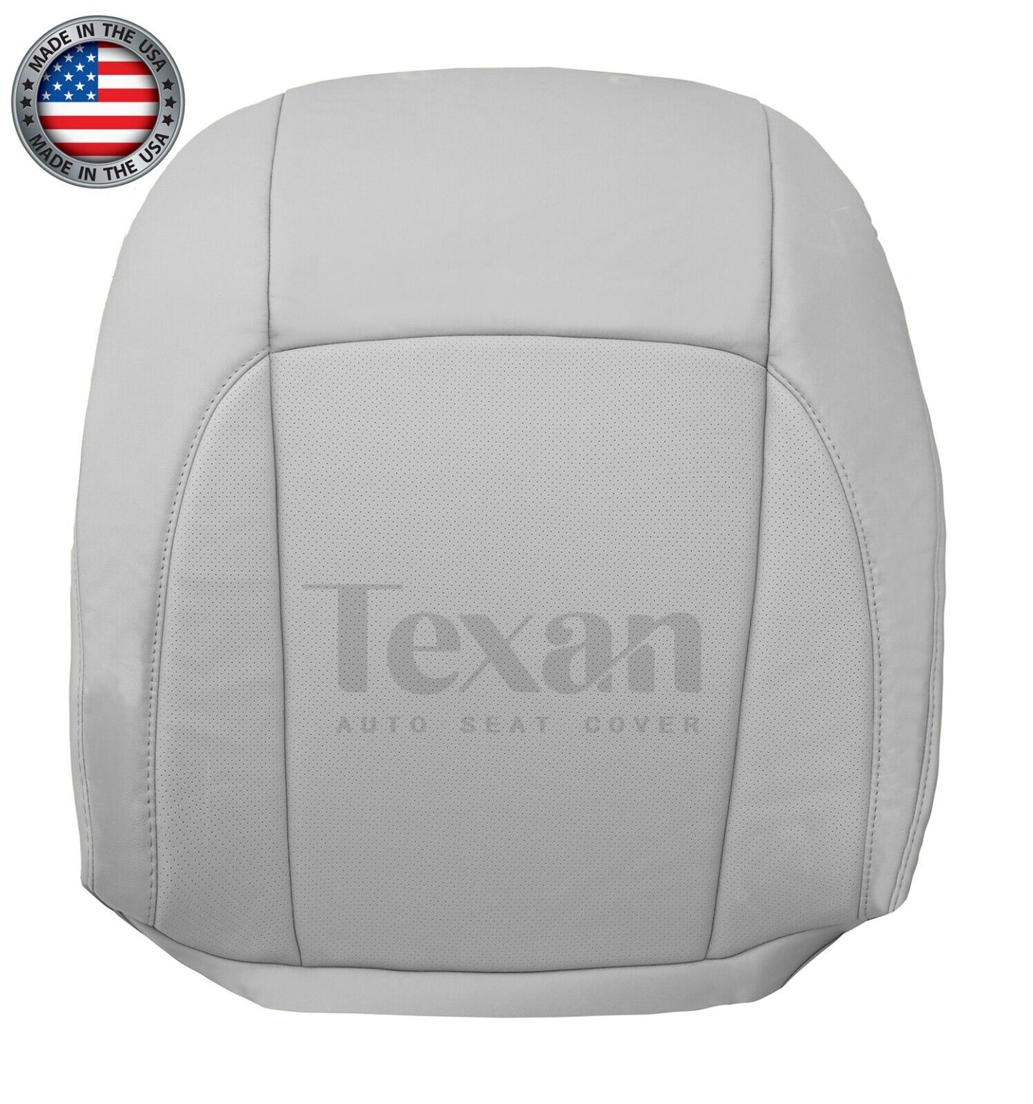 For 2007 to 2012 Lexus ES350 Driver Side Lean Back Synthetic Leather Perforated Replacement Seat Cover Gray