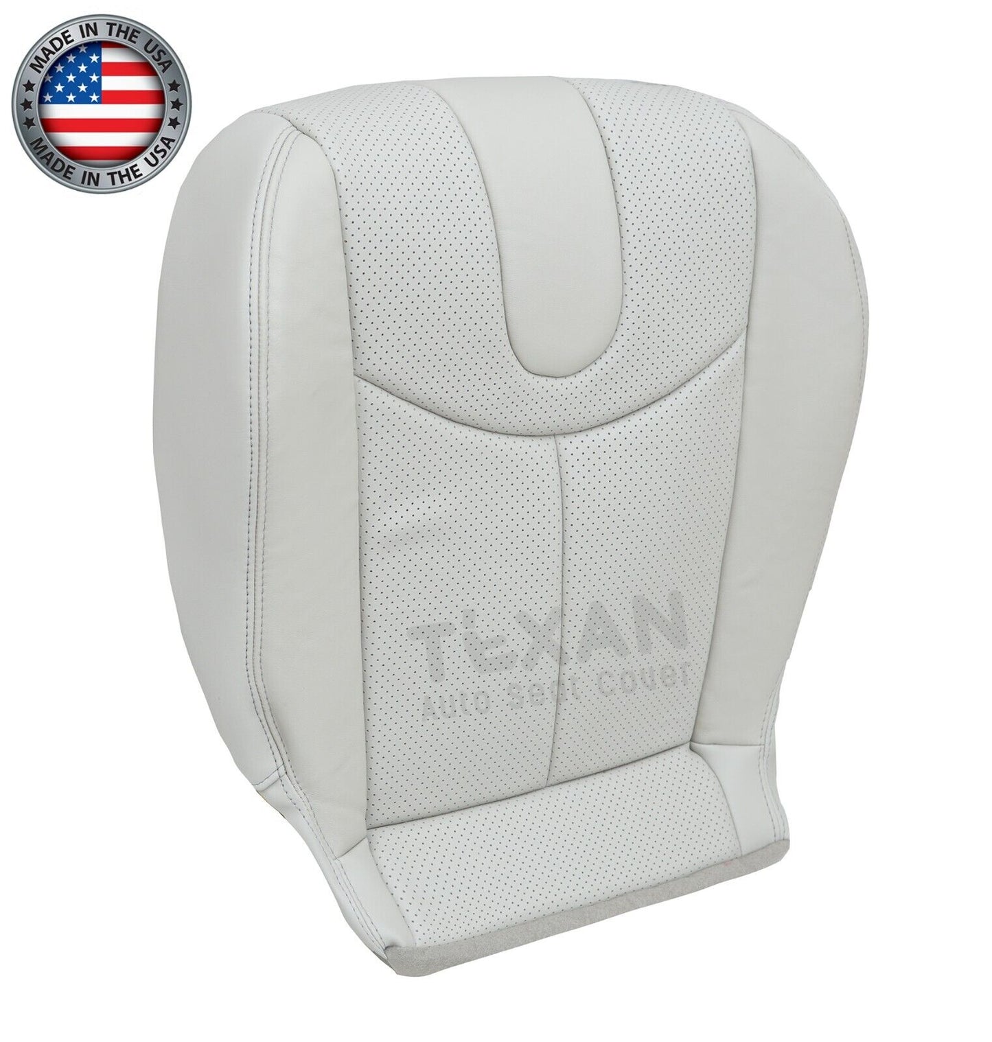 2008, 2009, 2010, 2011, 2012, 2013 Infinity G37 Driver Side Bottom Synthetic Leather Perforated  Replacement Seat Cover Gray