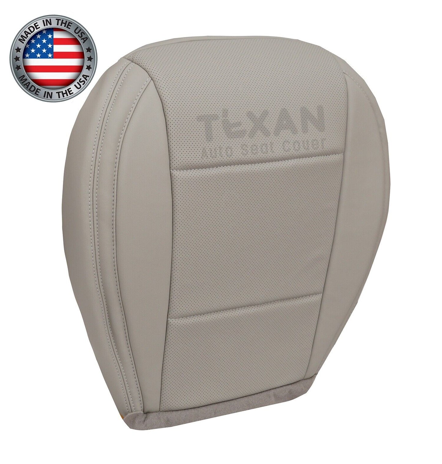 For 2015, 2016, 2017 Subaru Outback Passenger Bottom Perforated Synthetic Leather Replacement Seat Cover Ivory