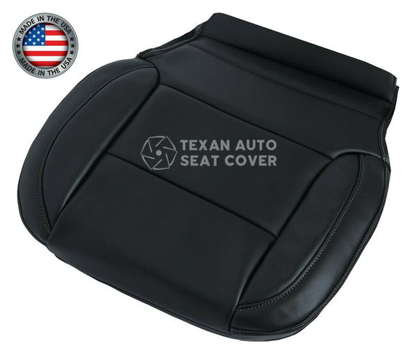 2015, 2016, 2017, 2018, 2019 GMC Yukon, Yukon XL Passenger Side Bottom Leather Replacement Seat Cover Black