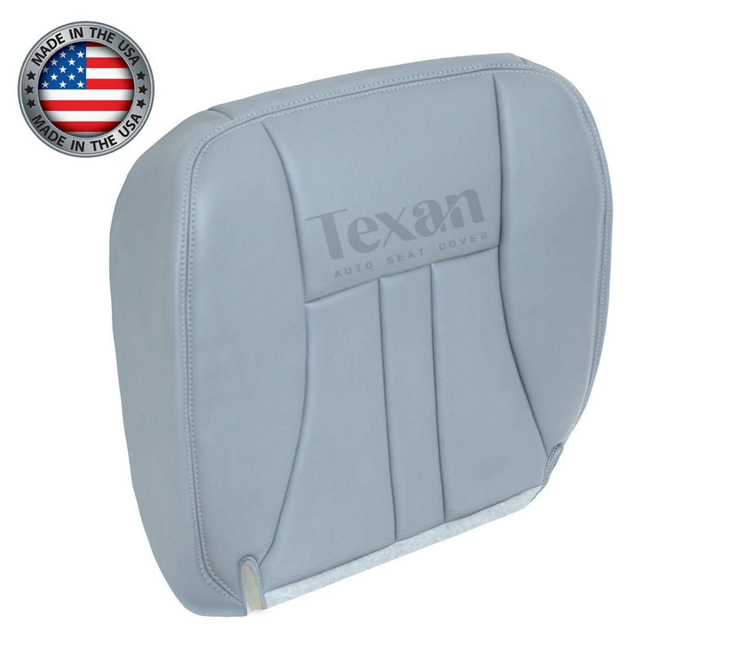 2006 to 2009 Chrysler Town & Country Passenger Side Bottom Synthetic Leather Replacement Seat Cover Gray