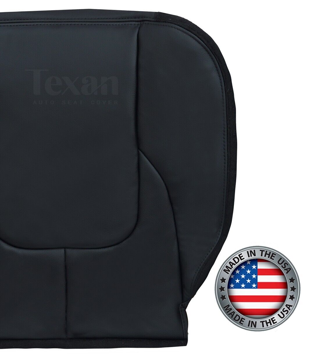 2002, 2003 Dodge Ram Laramie Passenger Side Bottom Synthetic Leather Replacement Seat Cover Dark Gray