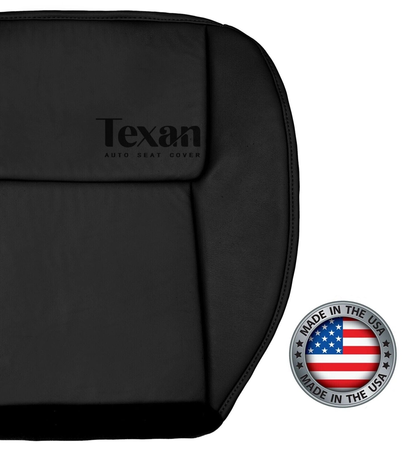 2005 to 2009 Chevy Equinox Passenger Side Bottom Synthetic Leather Replacement Seat Cover Black