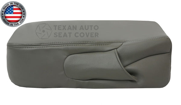2007 to 2014 GMC Sierra Work Truck Center Console Synthetic Leather Replacement Cover Dark Gray