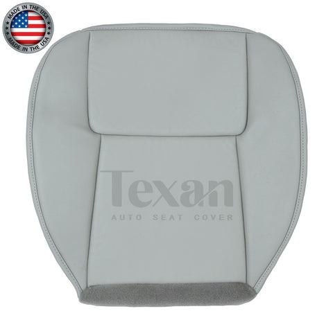 2005 to 2009 Chevy Equinox Driver Side Bottom Synthetic Leather Replacement Seat Cover Gray