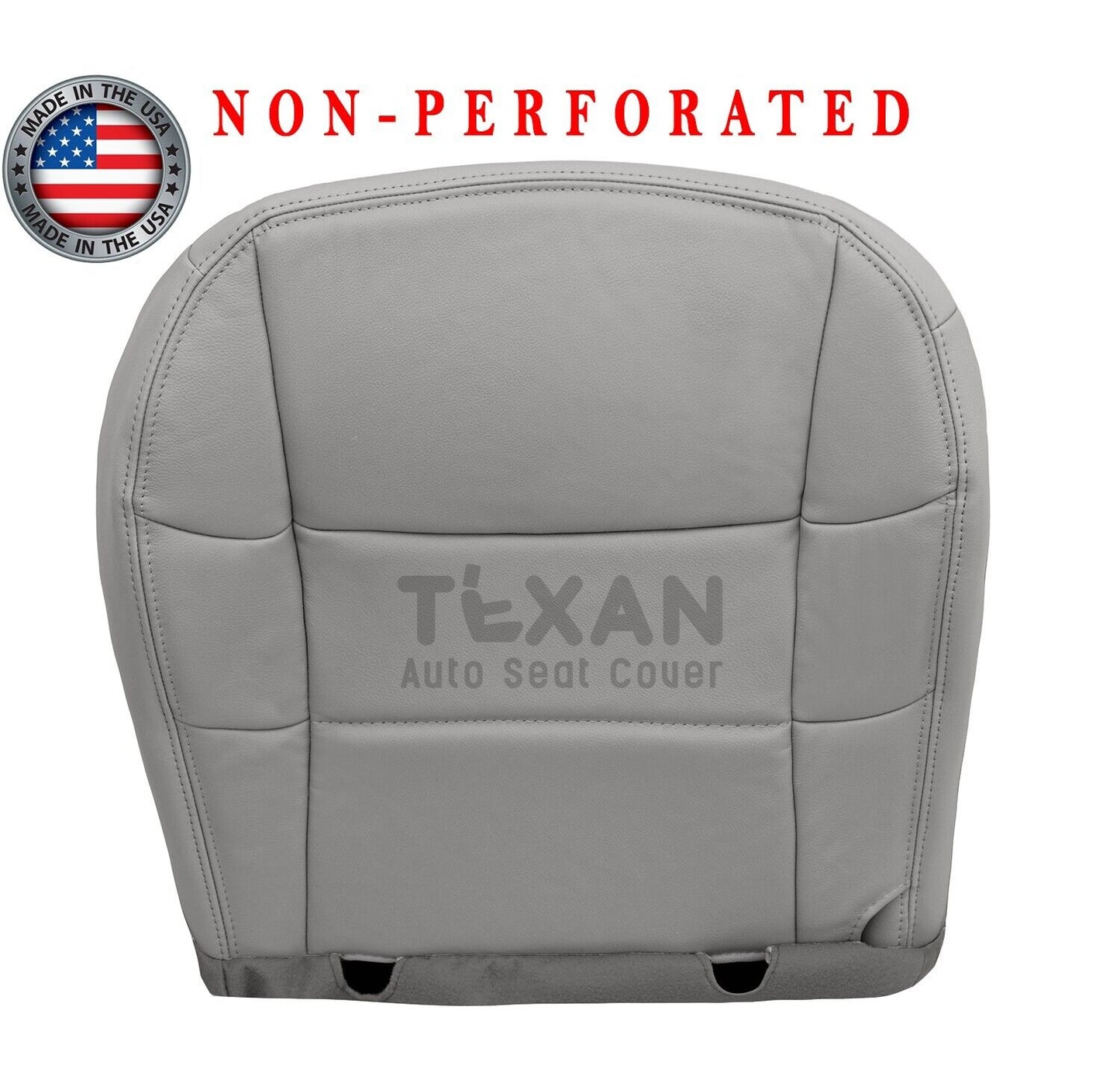 Fits 2000, 2001, 2002 Lincoln Navigator Passenger Side Bottom Synthetic Leather Seat Cover Gray