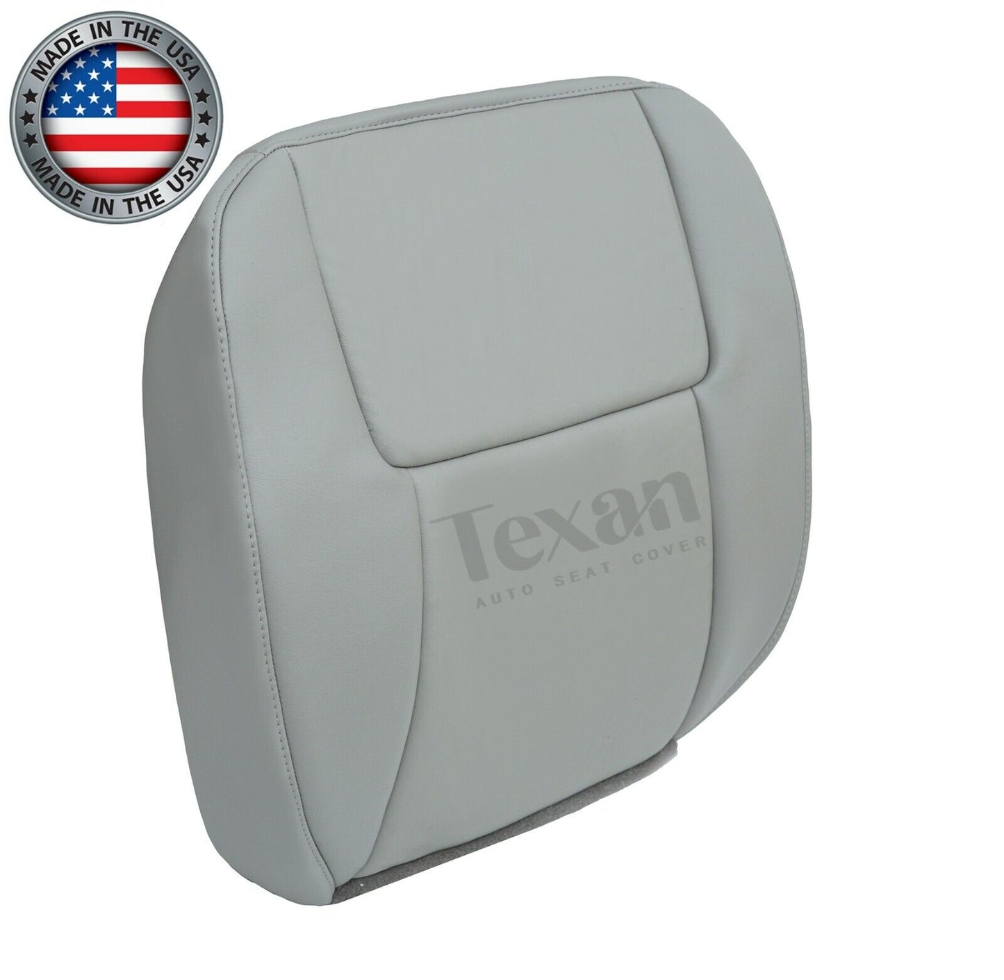 2005 to 2009 Chevy Equinox Passenger Side Bottom Leather Replacement Seat Cover Gray
