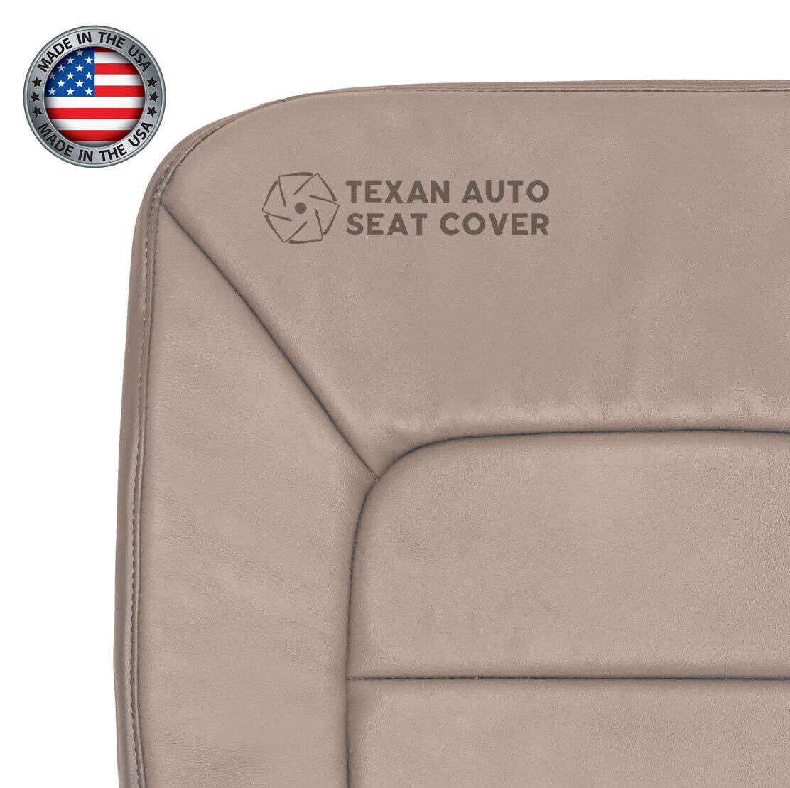 2004, 2005 Ford Expedition NBX Driver Side Bottom Synthetic Leather Replacement Seat Cover Tan