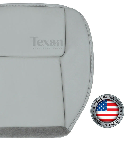 2005 to 2009 Chevy Equinox Driver Side Bottom Leather Replacement Seat Cover Gray