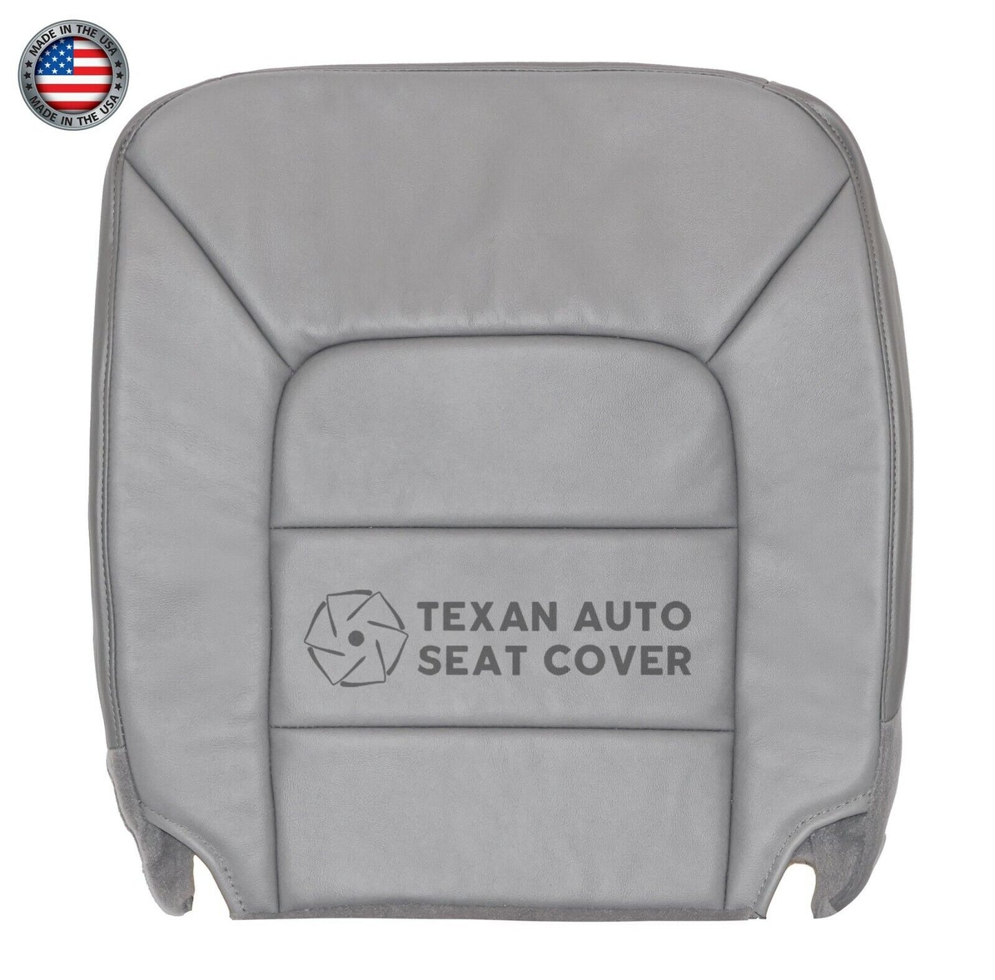 2004, 2005 Ford Expedition NBX Driver Side Bottom Leather Replacement Seat Cover Gray