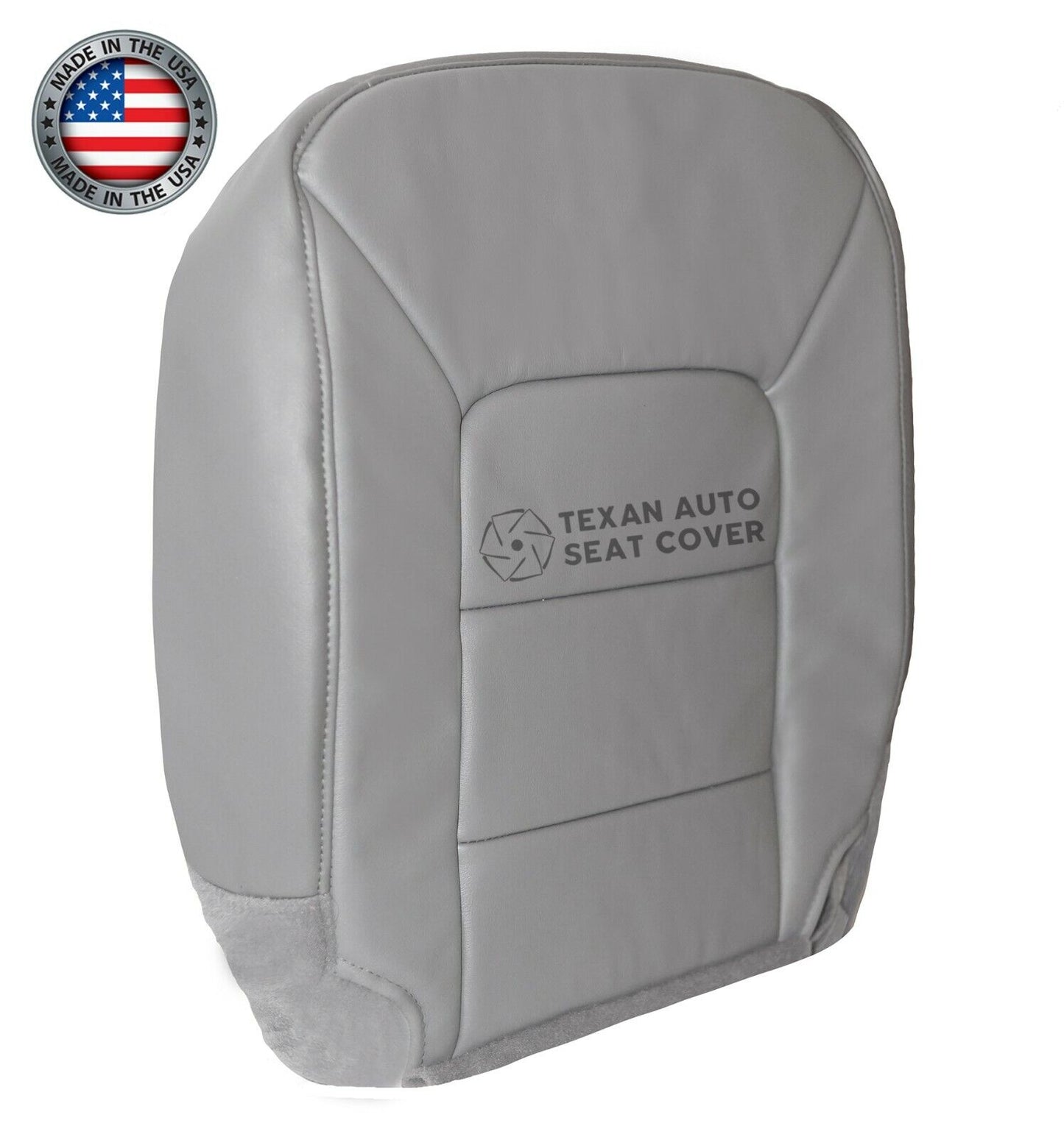 2004, 2005 Ford Expedition NBX Driver Side Bottom Synthetic Leather Replacement Seat Cover Gray