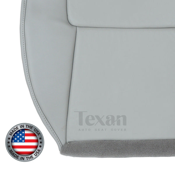 2005 to 2009 Chevy Equinox Driver Side Bottom Synthetic Leather Replacement Seat Cover Gray