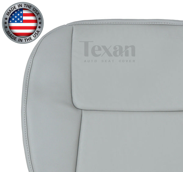 2005 to 2009 Chevy Equinox Driver Side Bottom Synthetic Leather Replacement Seat Cover Gray