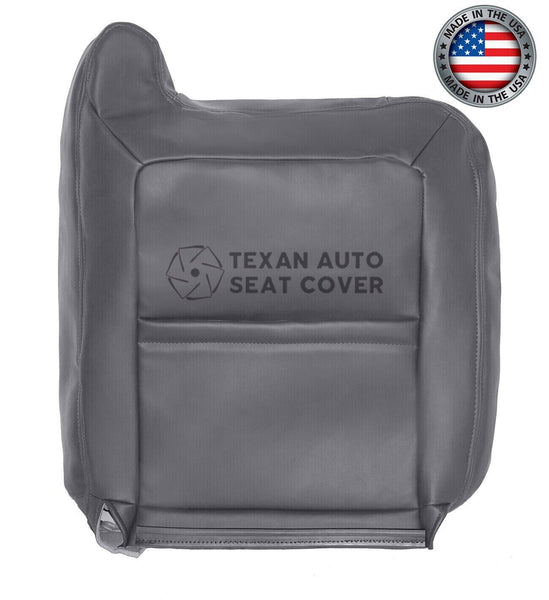 2003 to 2007 Chevy Silverado Passenger Side Lean Back Leather Replacement Seat Cover Gray
