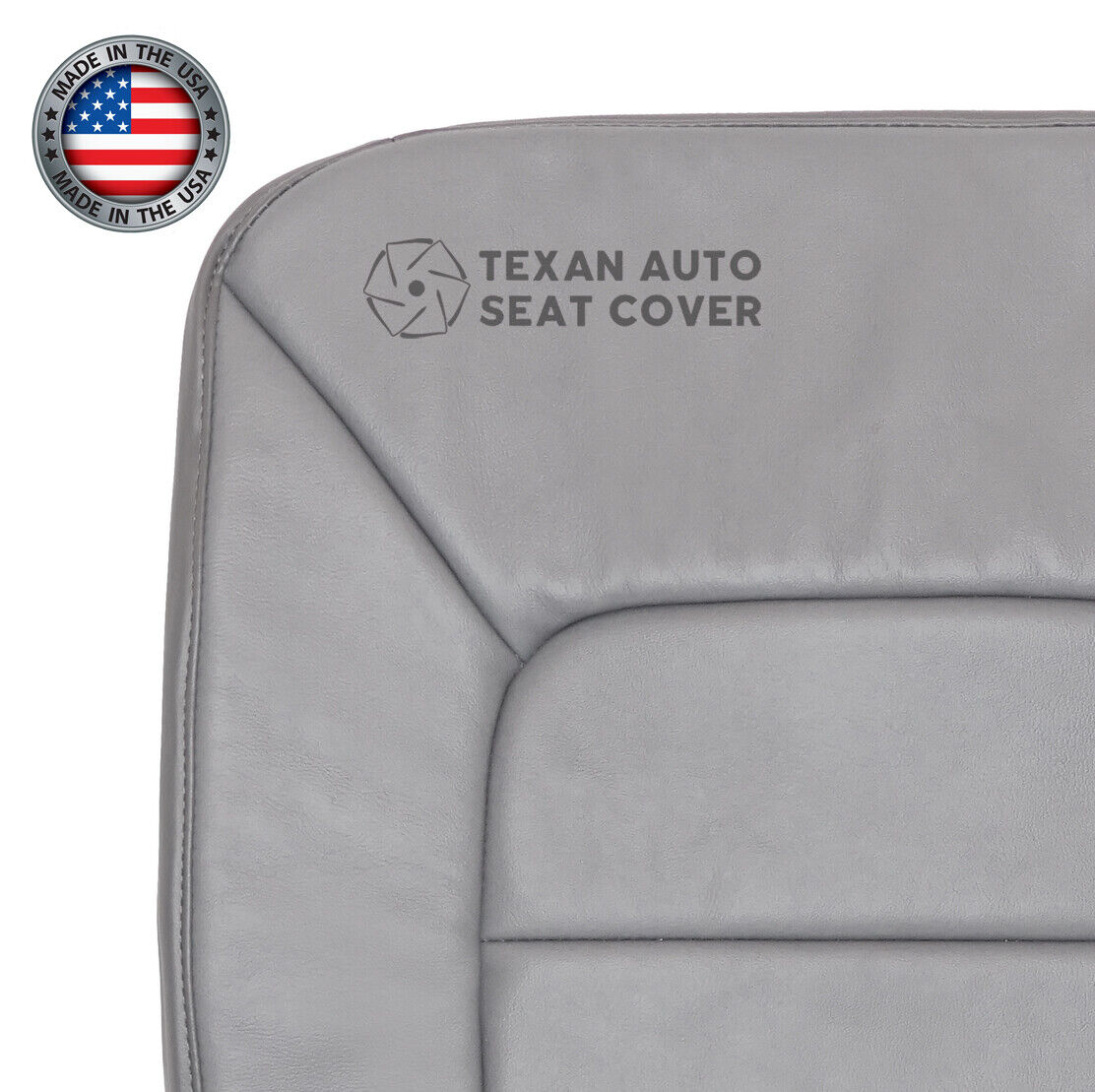 2004, 2005 Ford Expedition NBX Passenger Side Bottom Leather Replacement Seat Cover Gray