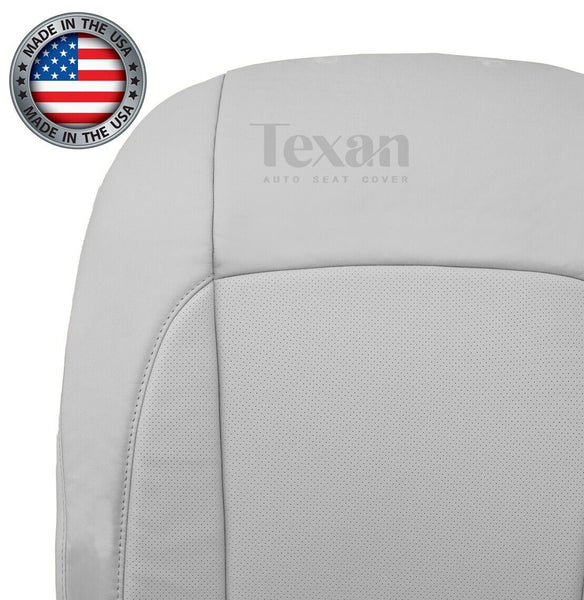 For 2007 to 2012 Lexus ES350 Driver Side Lean Back Leather Perforated Replacement Seat Cover Gray