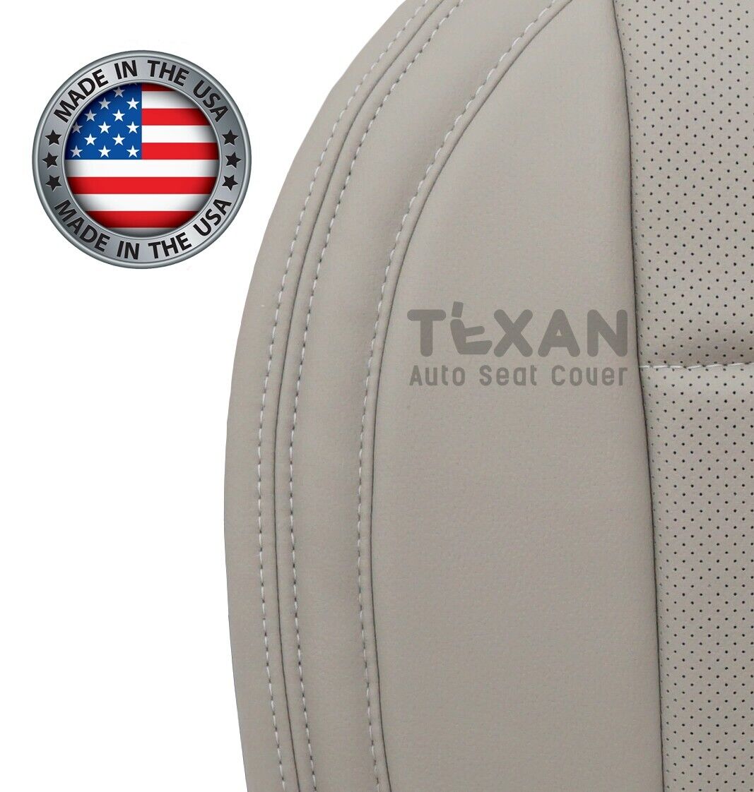 For 2015, 2016, 2017 Subaru Outback Driver Side Bottom Perforated Synthetic Leather Replacement Seat Cover Ivory