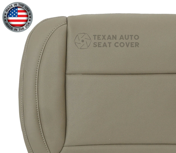 2015, 2016, 2017, 2018, 2019 GMC Yukon, Yukon XL Passenger Side Bottom Perforated Leather Replacement Seat Cover Tan