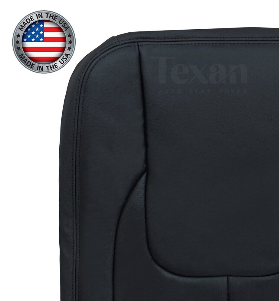 2002, 2003 Dodge Ram Laramie Driver Side Bottom Leather Replacement Seat Cover Dark Gray