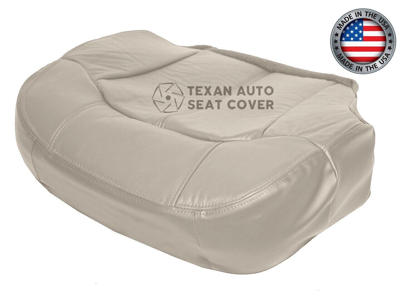 2000, 2001, 2002 Chevy Tahoe/Suburban 1500 2500 LT, LS Passenger Side Bottom Synthetic Leather Replacement Seat Cover Tan