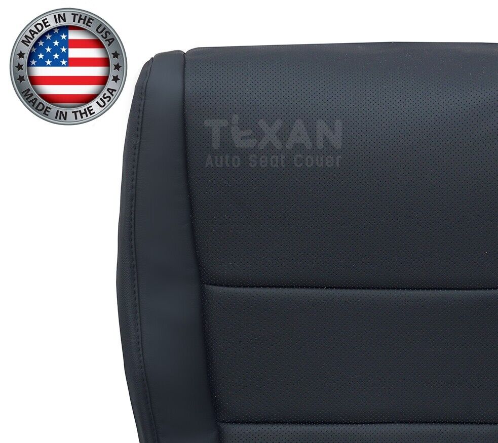 2009, 2010, 2011, 2012, 2013, 2014 Acura TSX Driver Side Bottom Perforated Synthetic Leather Seat Cover Black