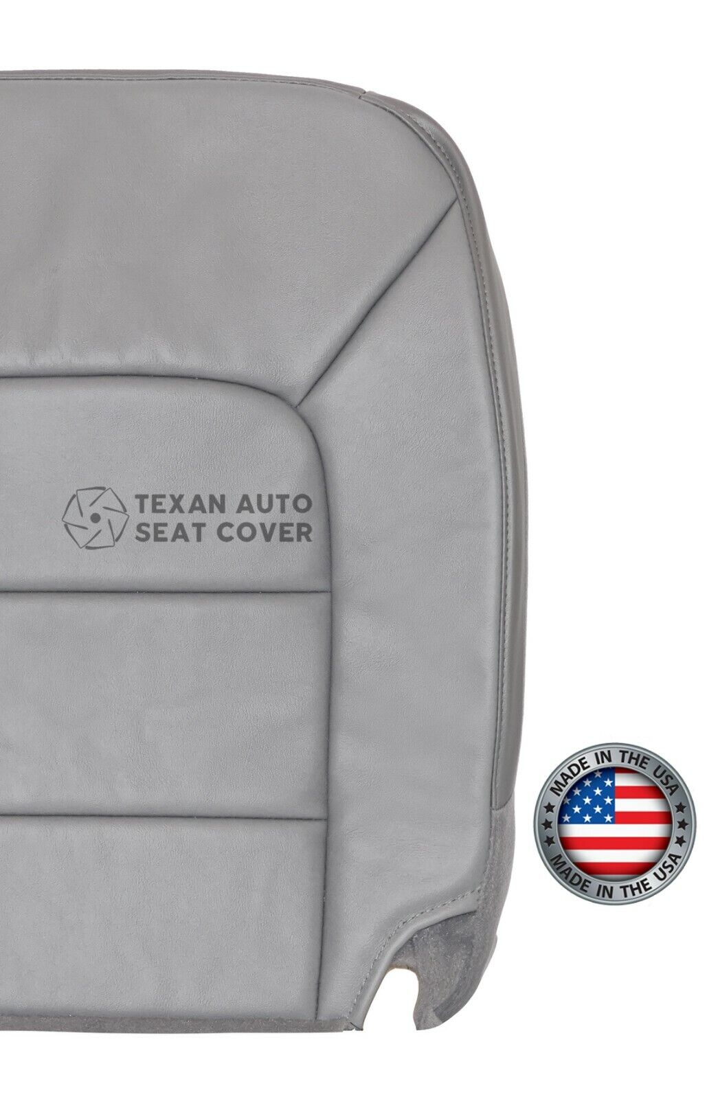 2004, 2005 Ford Expedition NBX Driver Side Bottom Leather Replacement Seat Cover Gray