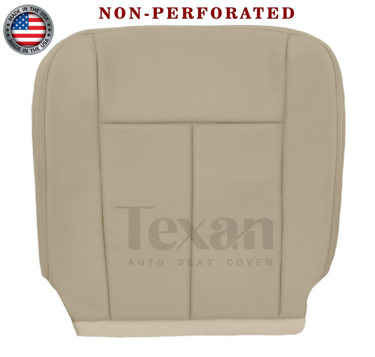 Fits 2007 to 2014 Ford Expedition Driver Side Bottom Synthetic Leather Replacement Seat Cover Tan