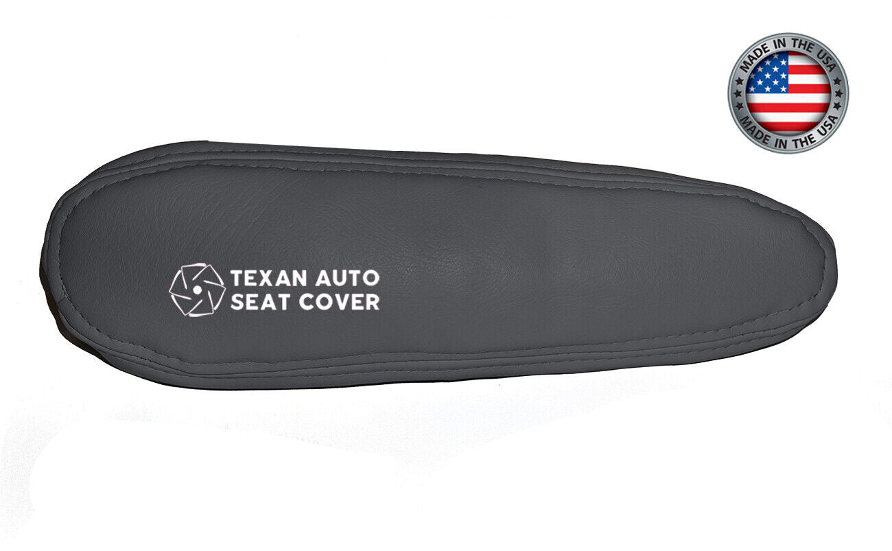 1999 to 2002 GMC Sierra Driver Side Armrest Synthetic Leather Replacement Cover Dark Gray