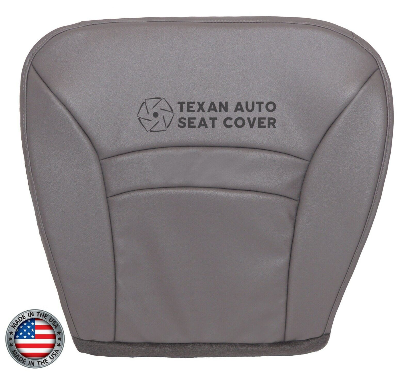 2000 to 2002 Ford Econoline Van Chateau Passenger Side Synthetic Leather Replacement Seat Cover Gray