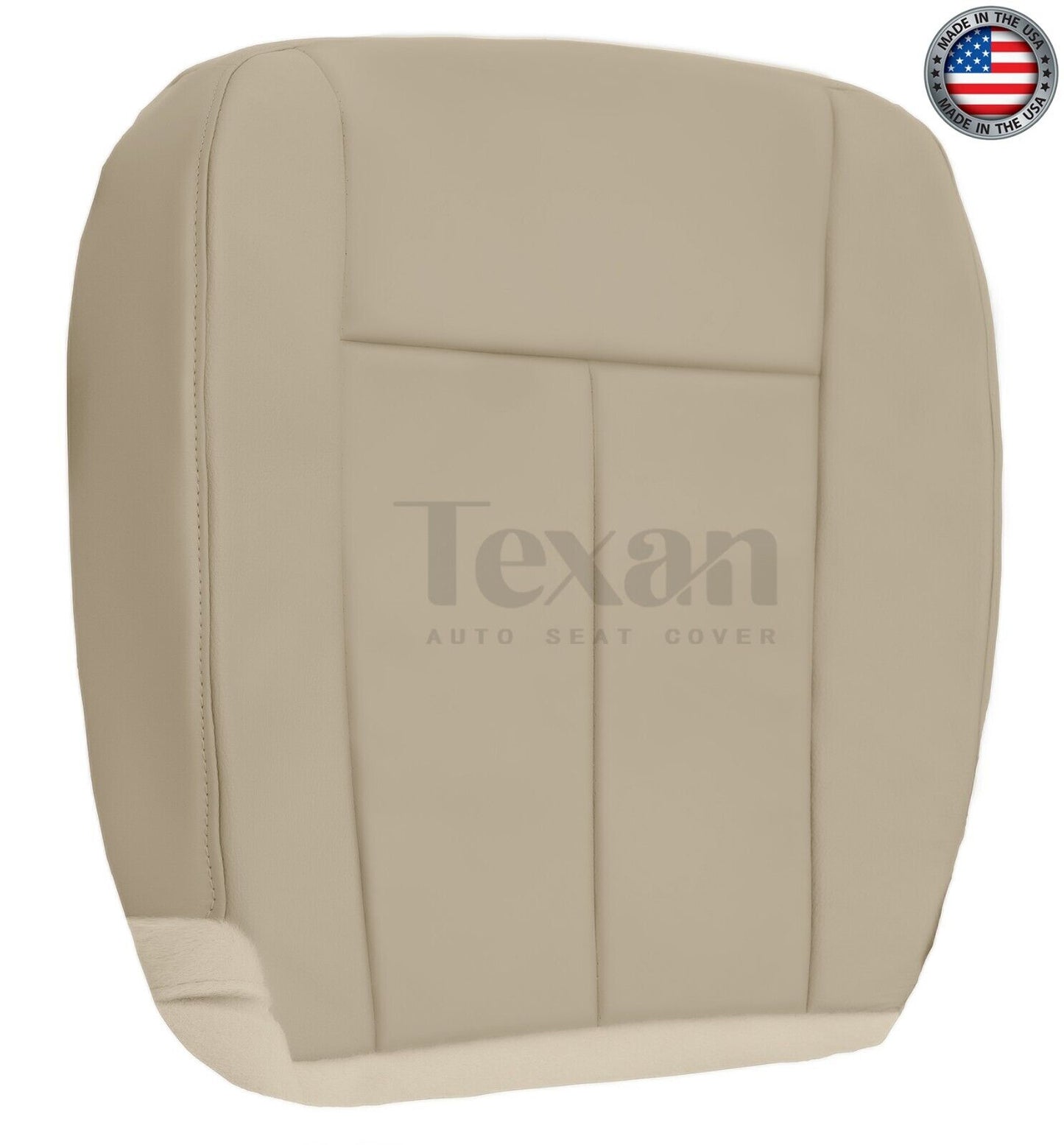 Fits 2007 to 2014 Ford Expedition Passenger Side Bottom Synthetic Leather Replacement Seat Cover Tan