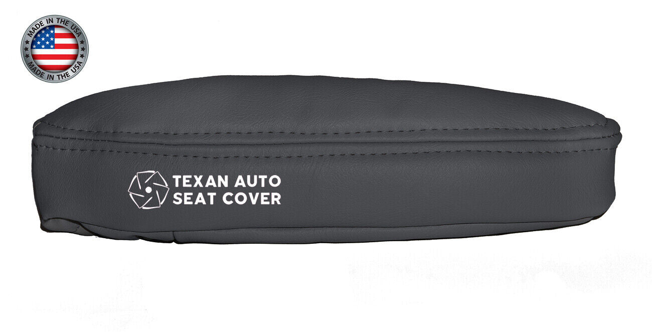 1999 to 2002 GMC Sierra Passenger Side Armrest Synthetic Leather Replacement Cover Dark Gray