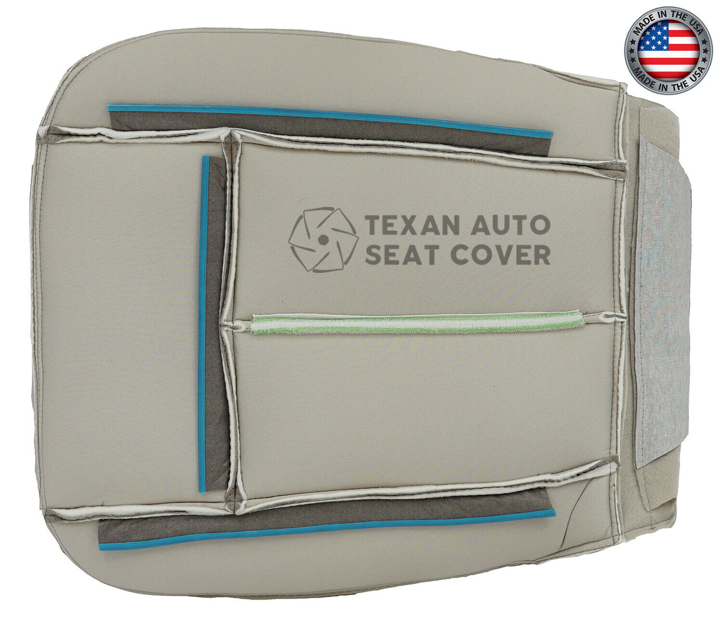 Fits 2007 to 2014 Ford Expedition Driver Side Bottom Synthetic Leather Replacement Seat Cover Tan