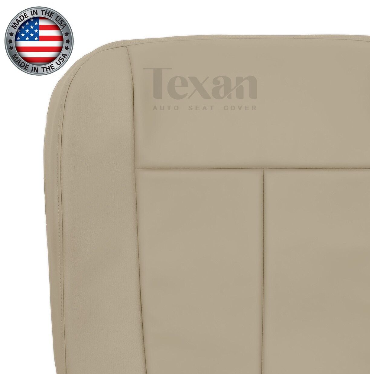 Fits 2007 to 2014 Ford Expedition Passenger Side Bottom Leather Replacement Seat Cover Tan