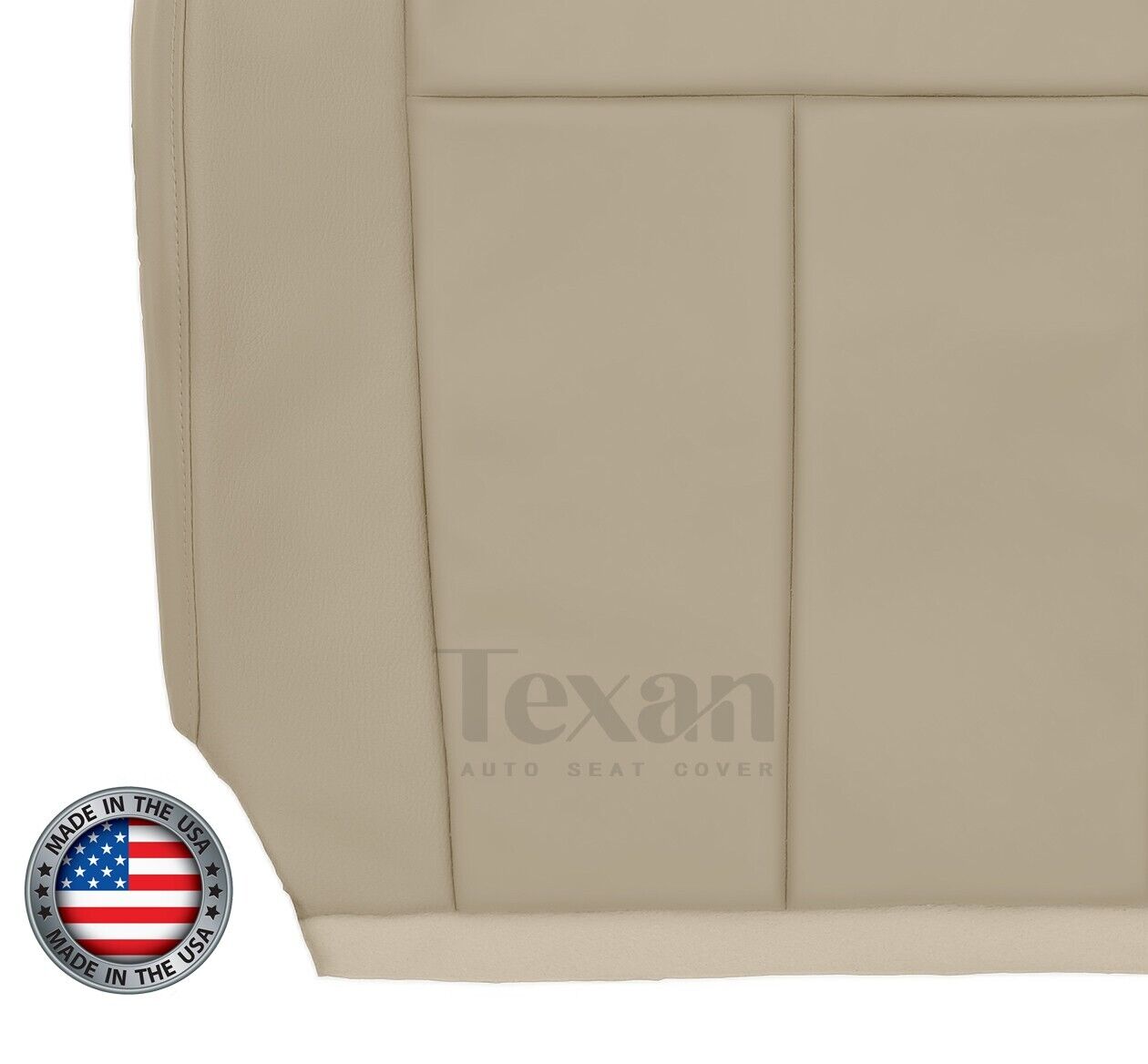 Fits 2007 to 2014 Ford Expedition Passenger Side Bottom Synthetic Leather Replacement Seat Cover Tan