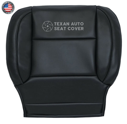 2014 to 2019 Chevy Silverado Driver Bottom Leather Replacement Seat Cover Black