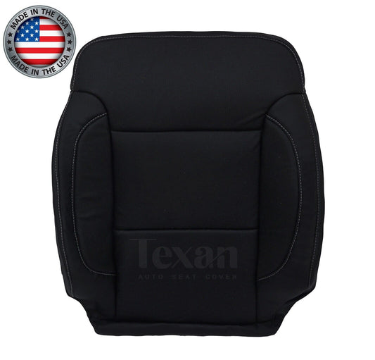 2015 to 2019 Chevy Suburban/Tahoe LTZ Passenger Side Lean Back Perforated Leather Replacement Cover Black