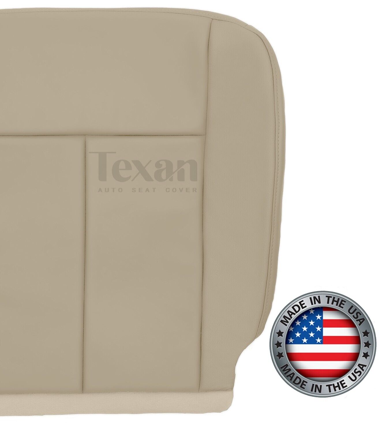 Fits 2007 to 2014 Ford Expedition Driver Side Bottom Synthetic Leather Replacement Seat Cover Tan