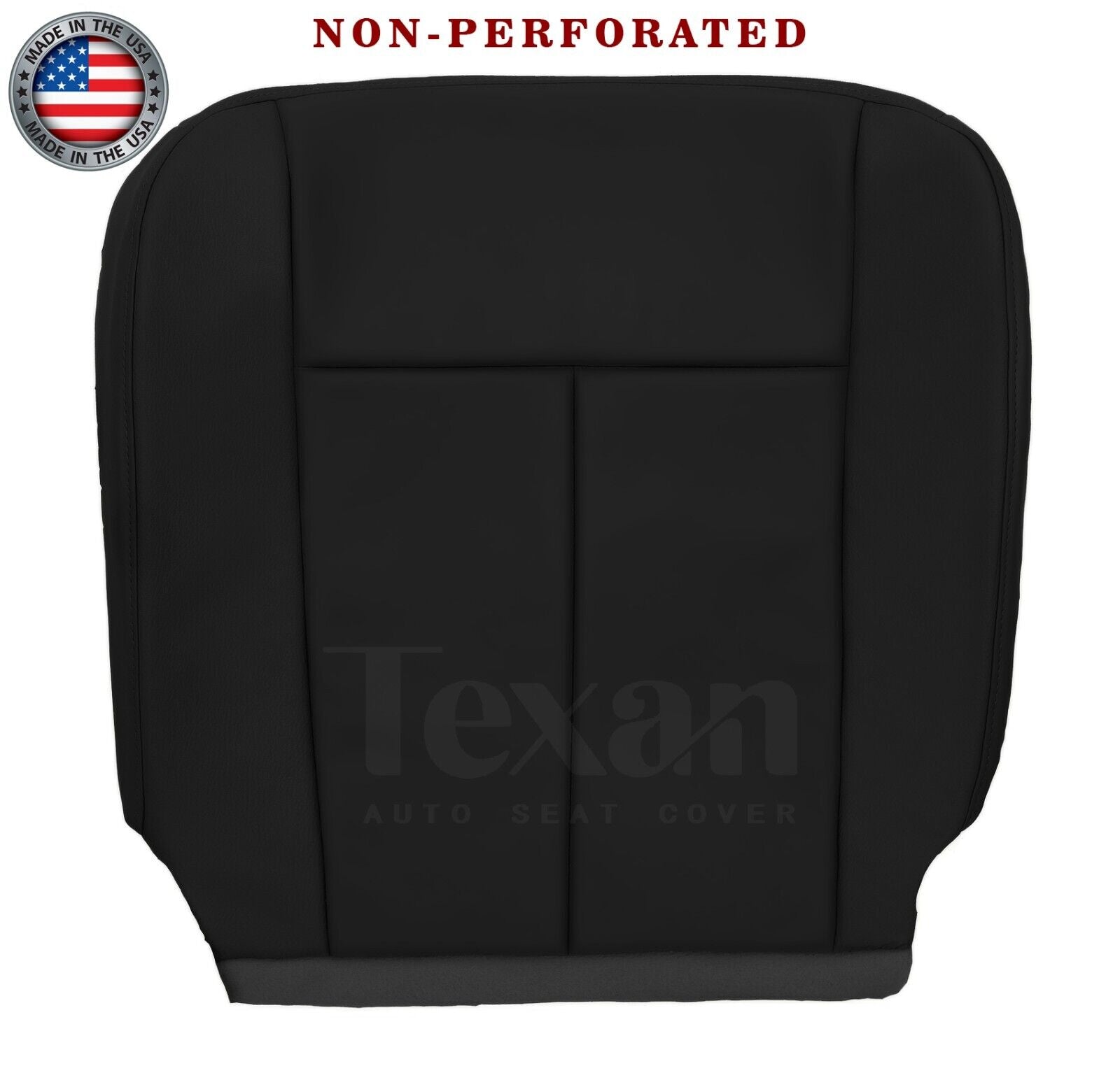 Fits 2007 to 2014 Ford Expedition Passenger Side Bottom Leather Replacement Seat Cover Black