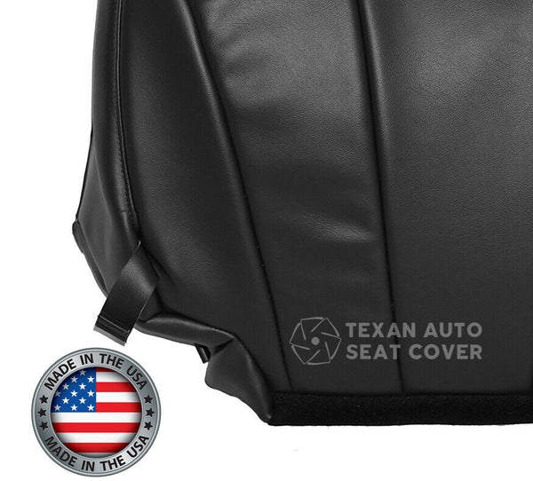 Fits 1999, 2000, 2001, 2002 GMC Sierra Work Truck Passenger Side Bottom Synthetic Leather Replacement Seat Cover Dark Gray