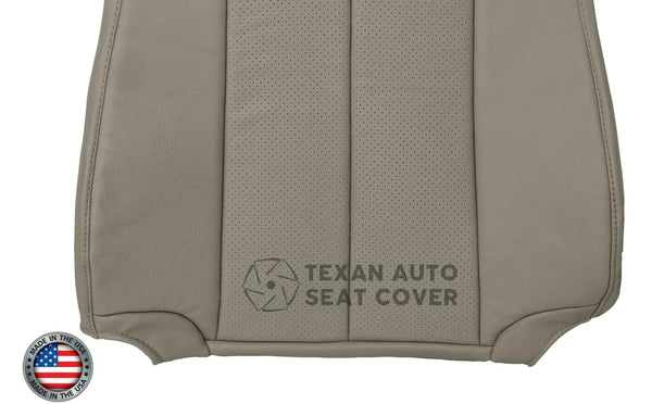 2007 to 2014 Ford Expedition Passenger Side Lean Back Perforated Synthetic Leather Replacement Seat Cover Gray