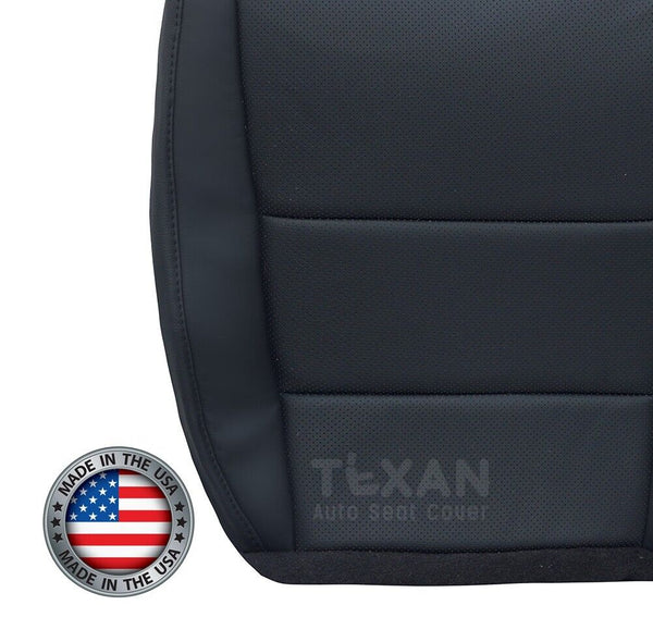2009, 2010, 2011, 2012, 2013, 2014 Acura TSX Driver Side Bottom Perforated Synthetic Leather Seat Cover Black
