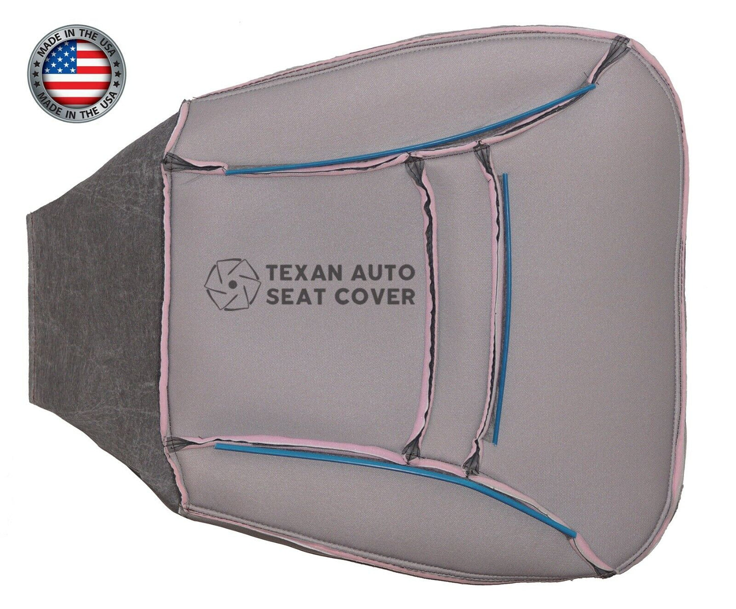 2000 to 2002 Ford Econoline Van Chateau Driver Side Synthetic Leather Replacement Seat Cover Gray