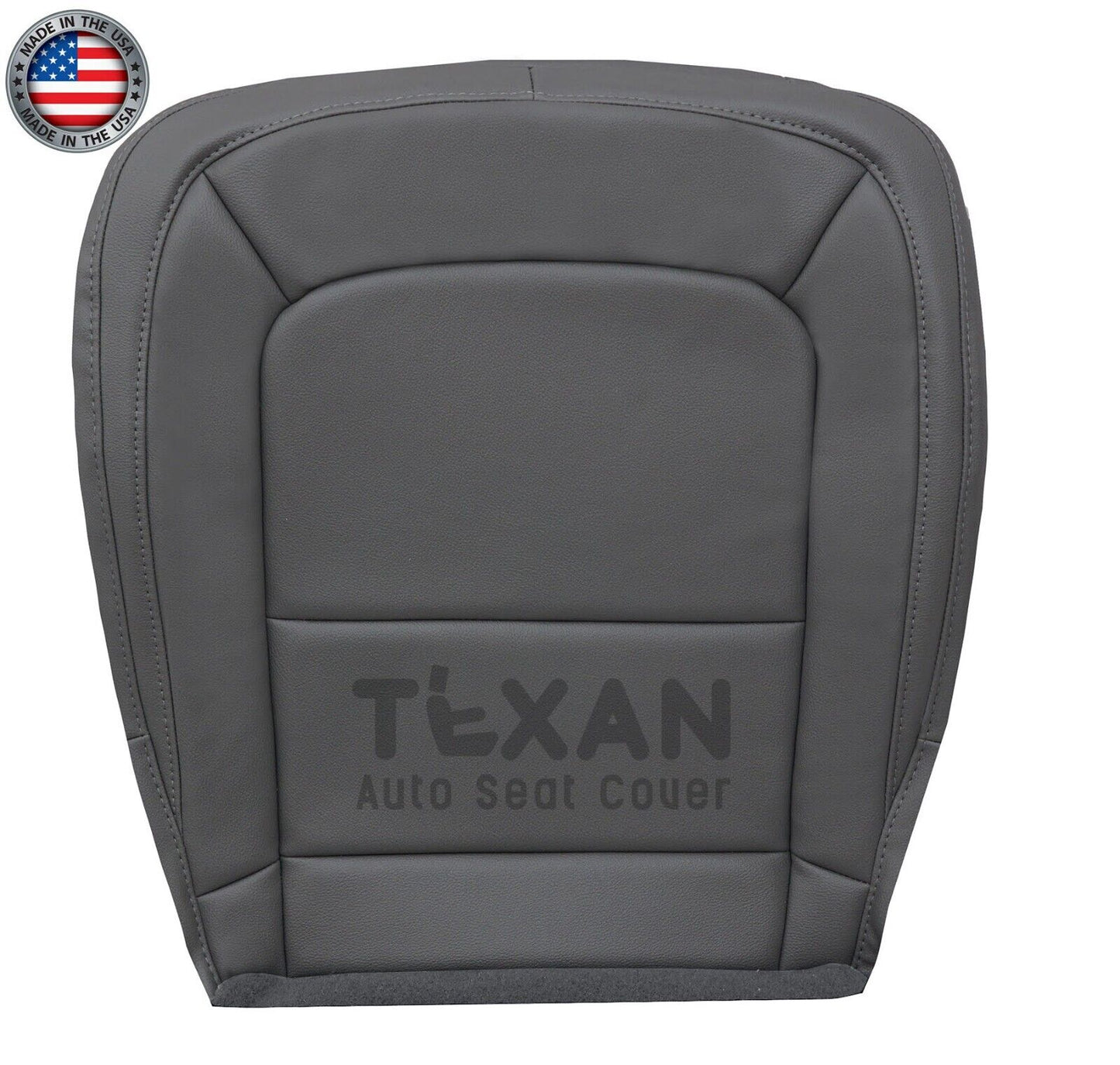 2015-2022 GMC Canyon Driver Bottom Synthetic Leather Replacement Seat Cover Gray