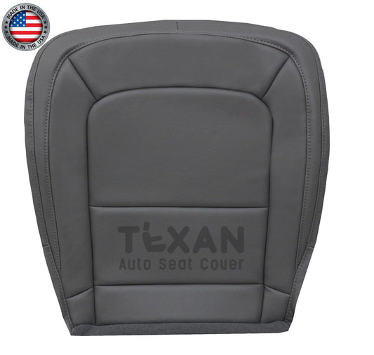 2015-2022 GMC Canyon Driver Bottom Synthetic Leather Replacement Seat Cover Gray