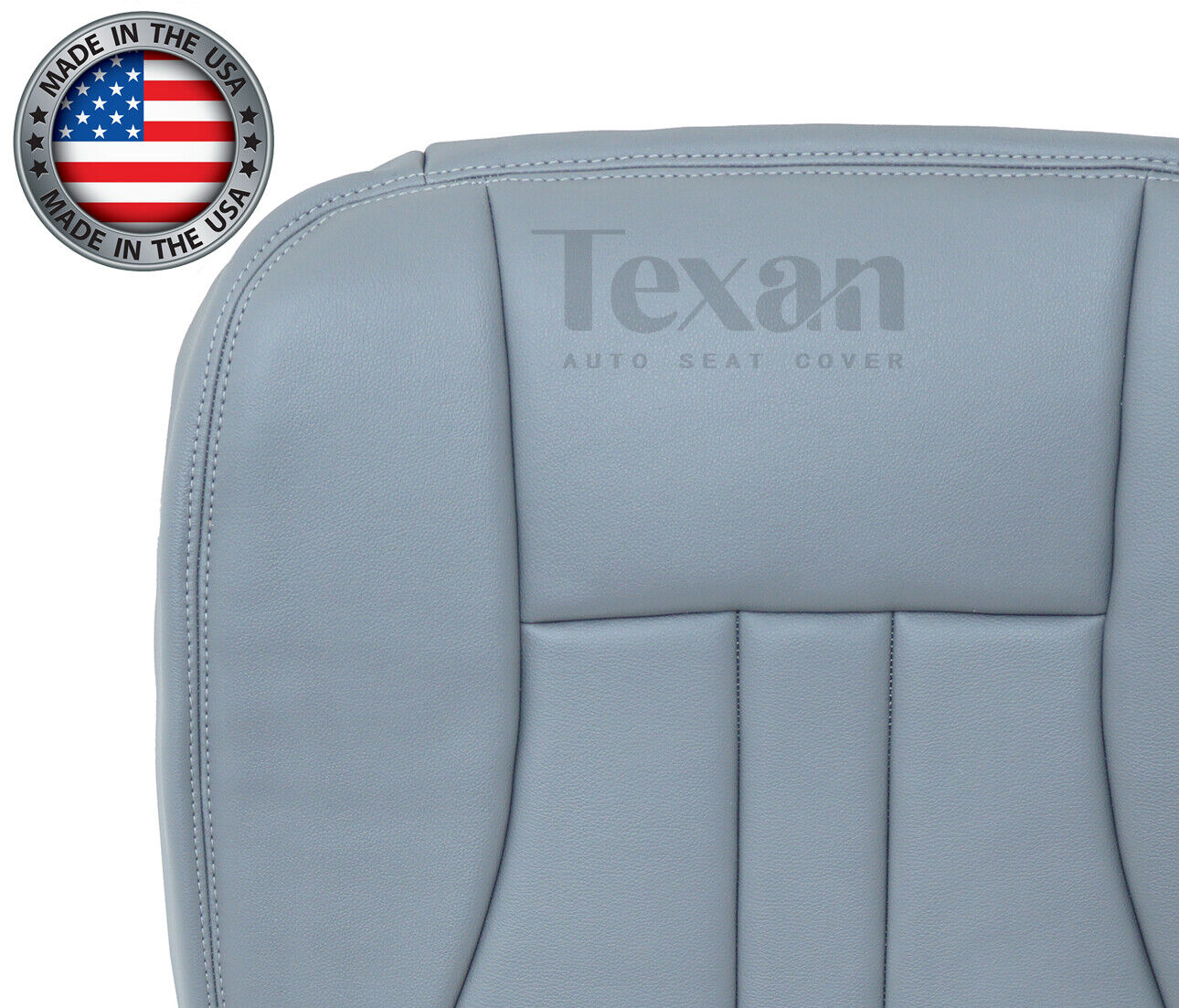 2006 to 2009 Chrysler Town & Country Passenger Side Bottom Synthetic Leather Replacement Seat Cover Gray