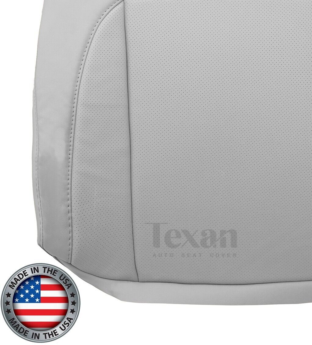 For 2007 to 2012 Lexus ES350 Passenger Side Lean Back Synthetic Leather Perforated Replacement Seat Cover Gray