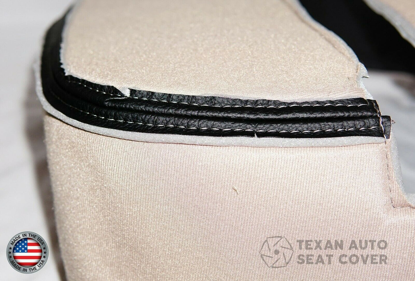2007, 2008, 2009, 2010, 2011, 2012, 2013, 2014 GMC Sierra Denali Center Console Synthetic Leather Replacement Cover Black
