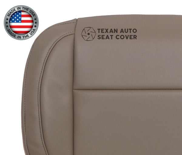 2014, 2015, 2016, 2017, 2018, 2019 GMC Sierra Driver Bottom  Leather  Replacement Seat Cover Tan